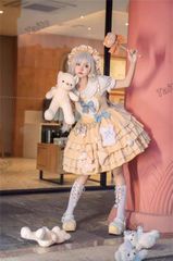 LT-33 豪華姫系 lolita 可愛 レトロ風 オリジナル 洋服 ロリータ ワンピース 美しい刺繍