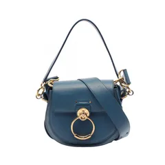 【即購入大歓迎】クロエ　テス　スモールバッグ Chloé シャイニー＆スエードレザー製Tessスモールバッグ の茶色