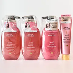 PANTENE MIRACLES bond repair パンテーン ミラクルズ ボンドリペア カラーシャイン＆リペア シャンプー 本体 440g トリートメント 440g ヘアマスク 125g ピンクローズ＆マンダリンオレンジの香り 4本セット