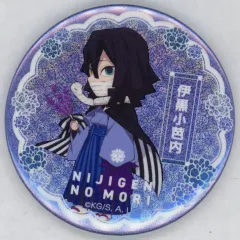 【中古】バッジ・ピンズ 伊黒小芭内 「ニジゲンノモリ×鬼滅の刃 ネオン缶バッジ 56mm 2023年」