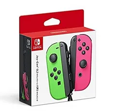 【中古】 【任天堂純正品】Joy-Con (L) ネオングリーン/ ネオンピンク