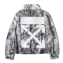 美品 OFF-WHITE オフホワイト ジャケット サイズ:XL 20SS 阪急メンズ東京限定 LANDSCAPE ツリーカモ アノラックジャケット WOODS ARROW ANORAK ホワイト ブラック 白黒 アウター ブルゾン【メンズ】のサムネイル