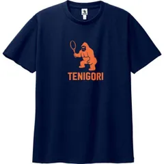 【メール便発送】 種類23:ネイビーｘオレンジ(031C-29)/J140 TENIGORI(テニゴリ) ジュニア ロゴプリント ドライ半袖Tシャツ ワイルド ジャンボゴリラ TGJT004(302059996)