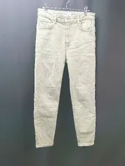 ◇ ZARA ザラ カジュアル シンプル ストレッチ素材 着回し パンツ サイズ38 ライトグリーン メンズ E  【1310300000983】