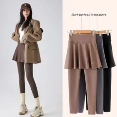 裏起毛/裏起毛なし 未使用 ヨガ レギンス 美脚 おしゃれ かわいい スカート付き ホットヨガ ジムウェア スポーツレギンス フィットネス トレーニングパンツ トレーニングウェア ヨガウェア パンツ