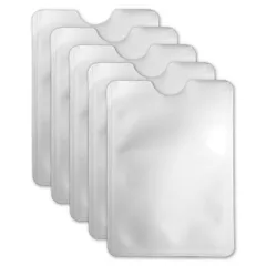 スキミング防止ケース 【縦型】5枚セット 電波シールド クレジット 海外旅行 マイナンバー ICカード 干渉防止 セキュリティ ASC-002