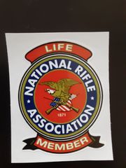 海外　NRA LIFE MEMBER  78×99mm   ステッカー
