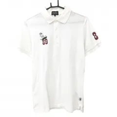 パーリーゲイツ×PEANUTS 半袖ポロシャツ 白 スヌーピー メンズ 5(L) ゴルフウェア PEARLY GATES