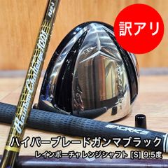 訳あり 未使用 傷あり ハイパーブレードガンマ ブラック ドライバー 9.5度 ワークスゴルフ レインボーチャレンジシャフト [S] ヘッドカバー付き 限定1点