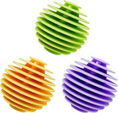 Leiasnow ランドリーボール ドライヤーボール 洗濯ボール 3個セット ドラム式 洗濯機 乾燥機 絡み防止 ほこり取り( ミックス,  大)