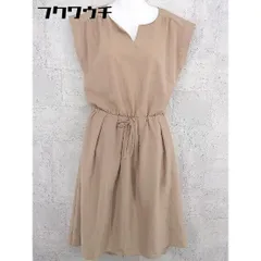 ◇ Perle Peche ペルルペッシュ ノースリーブ 膝下丈 ワンピース サイズ38 ブラウン レディース 【中古】 【1002802399954】のサムネイル