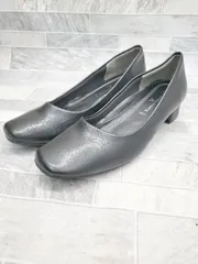 ◇ Θ Romeo Valentino フォーマル　幅広 パンプス　シューズ サイズ22.5EEE ブラック レディース P  【1410230000494】