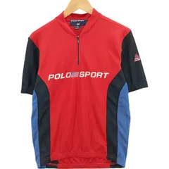 古着 90年代 ラルフローレン Ralph Lauren POLO SPORT ポロスポーツ ハーフジップ プルオーバー サイクルジャージ USA製/eaa419497