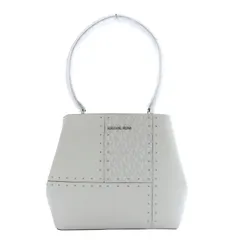 マイケルコース MICHAEL KORS 25SS Pratt Medium Studded パッチワーク ショルダーバッグ ワンショルダー レザー ホワイト 35R5S3FS2Y /YO19