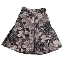 未使用 ドルチェ&ガッバーナ DOLCE&GABBANA スカート フレアスカート ひざ丈 花柄 ボトムス レディース 36(S相当) ブラック/グレーのサムネイル
