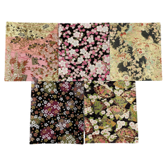 【希少種 友禅和紙】5種組み合わせ 寸法13cm x 15cm