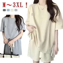 セットアップ レディース ジャージ上下 半袖Tシャツ ハーフパンツ 上下セット ゆったり 涼しい 春夏 夏用 部屋着 ルームウェア パジャマ スポーツウェア スウェット ジム 運動着 送料無料#sam1577