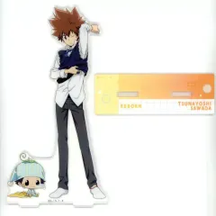 【中古】アクリルスタンド・アクリルパネル 沢田綱吉＆リボーン ビッグアクリルスタンド 「カミアニくじ 家庭教師ヒットマンREBORN!」 B賞