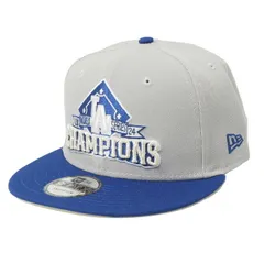 [即納]USモデル NEWERA ニューエラ 9FIFTY  LOS ANGELES DODGERS  2024 World Series Champions ロサンゼルス・ドジャース  ツバ裏グレー グレーブリム ブルー 青 帽子 CAP キャップ ハット