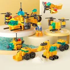 8732-1 建築現場作業用ヘリコプター レゴ ブロック 互換 キット LEGO 互換品 シティ 知育玩具 プレゼント ミニフィグ 送料無料 新品 未使用品 安い ゆうメール