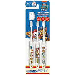 クリア 子ども歯ブラシ 3P (園児用) 【パウ・パトロール】 スケーター