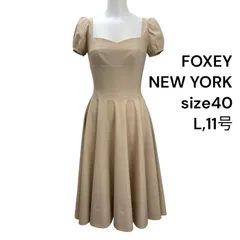 ◇フォクシー ニューヨーク FOXEY NEW  YORK ワンピース 半袖 ロング 40、L、11号 レディース S5T116