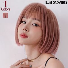 ストロベリー　ピンク　ボブ
