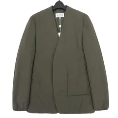 【美品】Maison Margiela ノーカラージャケット カーキ 46 2025年最新】マルジェラノーカラージャケットの人気アイテム