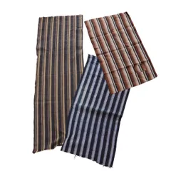 古布藍染木綿　襤褸　布団側 藍染木綿襤褸ボロ端布 081102 - 生活骨董と古布のアンティークショップ