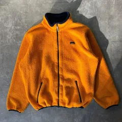 L.L.Bean fleece jacket 90s orange
