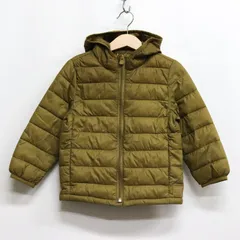 ギャップ ナイロンジャケット 中綿入りジャンパー アウター キッズ 男の子用 4years/105cmサイズ カーキ GAP 【中古】