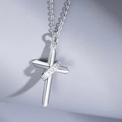 ネックレス メンズ レディース 人気 ゴールド クロスペンダント 十字架S925