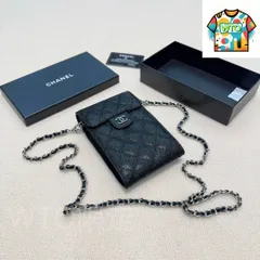 【今日特価】Chanel シャネル 多機能手機ポーチ 羊皮に刺繍を施し、高品質金具と精密な仕上がりを備える-WTO輸入2