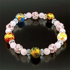 ローズクォーツ／恋愛運♥水晶／願望成就天然石ブレスレット