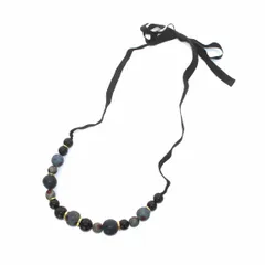 マルニ MARNI ネックレス ペンダント ストーン 黒 ブラック 青 ブルー /YI4のサムネイル
