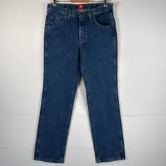 古着 ラングラー Wrangler デニムパンツ ブルーデニム ジーンズ ジーパン ストレート スリムフィット w32 L32 インディゴブルー メンズ
