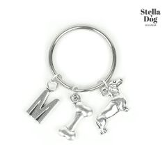 【閉店セール全品半額】ダックスフンドキーホルダー　シルバー　カニヘンダックス　ミニチュアダックス