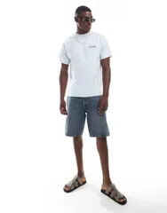 【送料無料】 ドクターデニム メンズ ハーフパンツ・ショーツ ボトムス Dr Denim Dash regular fit mid waist shorts in canyon vintage midwash blue Midwash blue