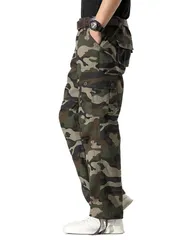 【特価商品】[BVOME] カーゴパンツ メンズ 作業着 ズボン ワークパンツ 大きいサイズ 綿 ミリタリー ズボン 迷彩パンツ アウトドア 登山 多機能 カジュアル 多ポケット