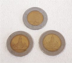 値下げしました！☆ バイメタルコイン　イタリア　タイ　3枚セット！