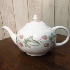 ヴィンテージ 食器 ティーポット Susie Cooper スージークーパー Wild Strawberry ワイルドストロベリー イギリス 1950-1966年頃 [23A186]