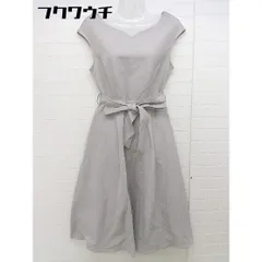 ◇ cheek チーク ノースリーブ 膝下丈 ワンピース サイズM グレー レディース 【中古】 【1104060006480】のサムネイル
