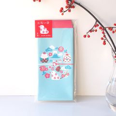 巳年縁起物の万型カラフルお祝い袋６枚