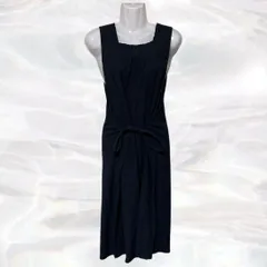 PERISSOIRE　マタニティワンピース　ネイビー　レディース　レース　総柄　シンプル　定番　スクエアネック　ウエストリボン