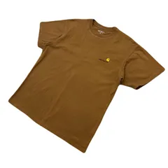 カーハート 半袖 Tシャツ ブラウン メンズ US-Mサイズ 実寸L-XL相当 【 トレンドのノームコア ビッグシルエット 】 CARHARTT ●BB321