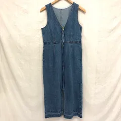 ロペピクニック デニムジャンスカワンピース フロントジップ Vネック ロングジレ