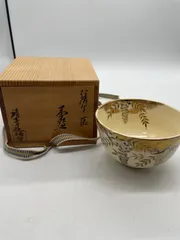 Ｒ１５７　蓋置　『清閑寺窯造』『色絵仁清』『糸巻蓋置』　共箱　茶道具 R157 蓋置 『清閑寺窯造』『色絵仁清』『糸巻蓋置』 共箱