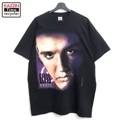 90s USA製 vintage エルビスプレスリー Elvis Presley Fruit of the Loom バンドＴシャツ メンズ 表記XLサイズ