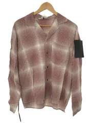 SUNSEA サンシー 20SS Gingham Shadow GIGOLO&GIGOLET Shirt ギンガムシャドウチェックオープンカラーシャツ 20S11 レッド 1のサムネイル