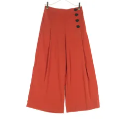 ZARA ザラ ワイドパンツ S オレンジ レディース 古着